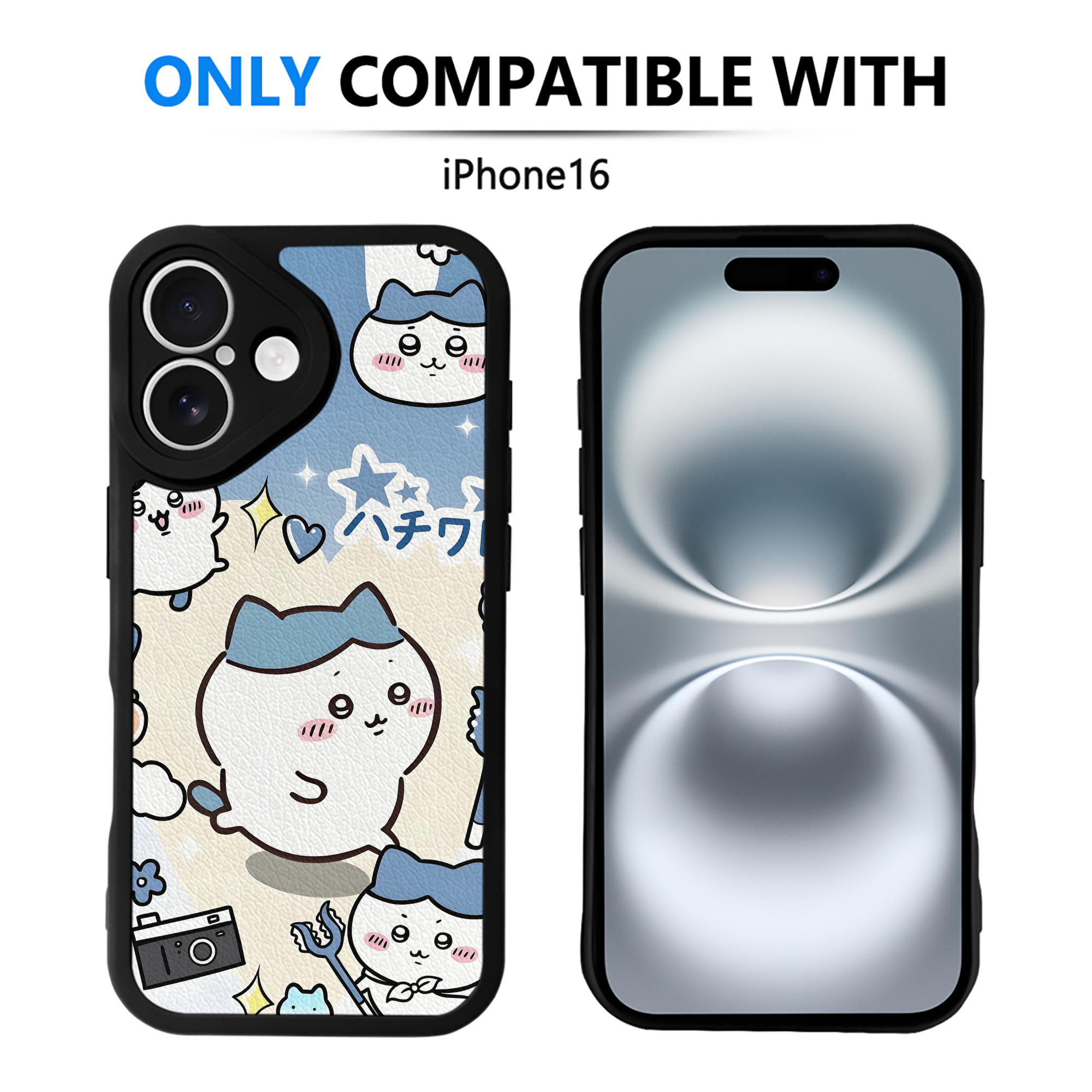 （画像用） ちいかわ Chii-kawa 【iPhone 16シリーズ対応】シリコンスマホケース（レザー調） 材質：シリコン